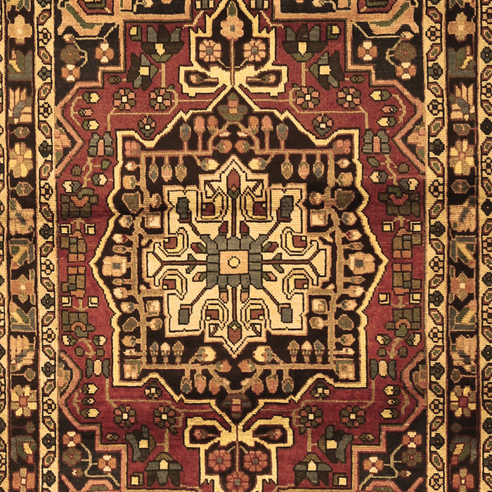 Machine Washable Persian Brown Traditional Rug, wshtr2530brn
