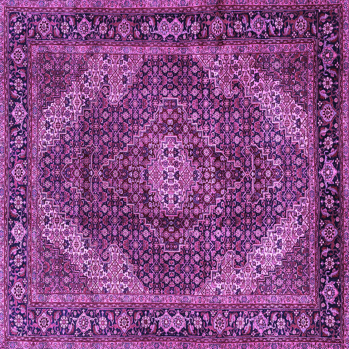 Square Machine Washable Persian Purple Traditional Area Rugs, wshtr2531pur