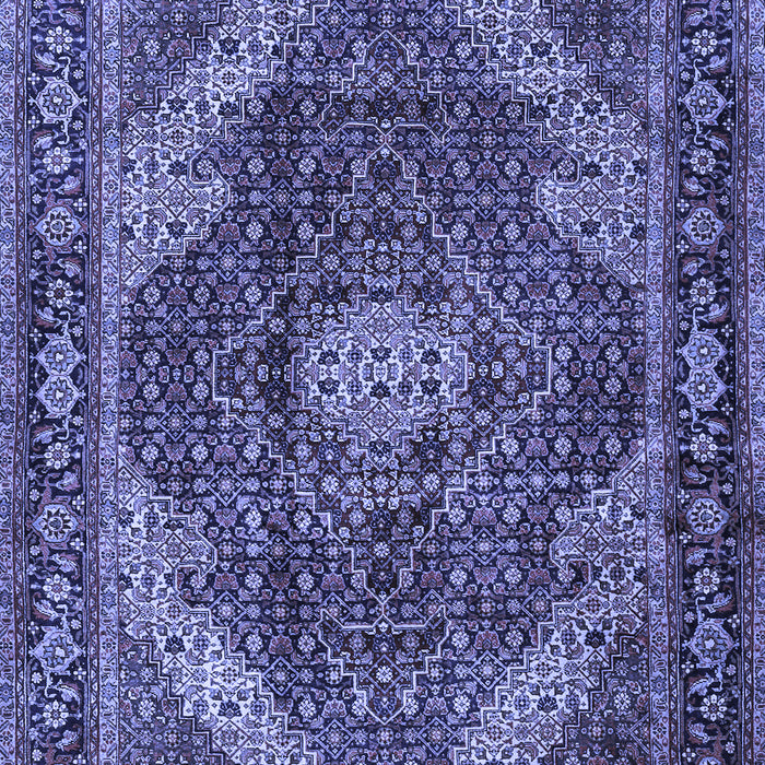 Machine Washable Persian Blue Traditional Rug, wshtr2531blu