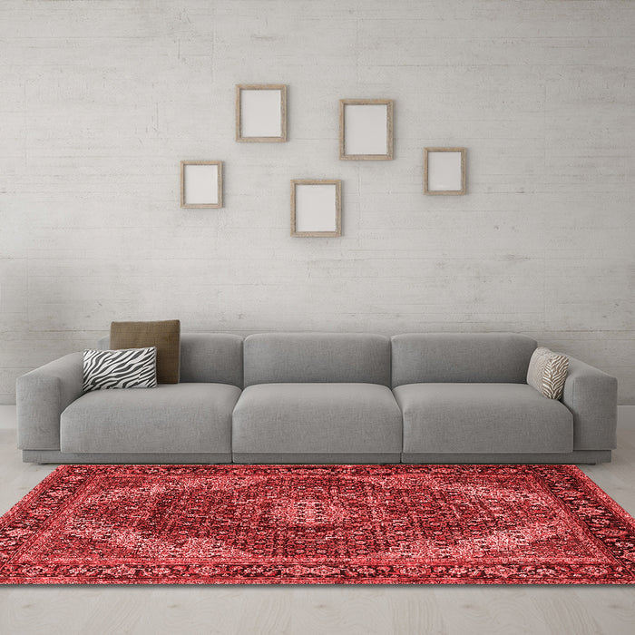 Traditional Red Washable Rugs