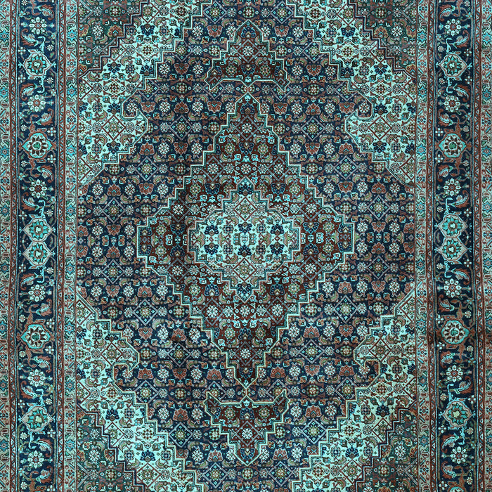 Machine Washable Persian Light Blue Traditional Rug, wshtr2531lblu
