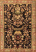 Machine Washable Animal Brown Traditional Rug, wshtr2532brn