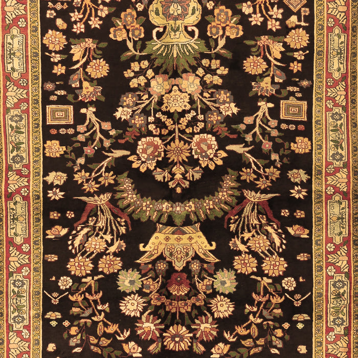 Machine Washable Animal Brown Traditional Rug, wshtr2532brn
