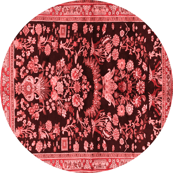 Machine Washable Animal Red Traditional Rug, wshtr2532red