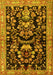 Animal Yellow Traditional Rug, tr2532yw