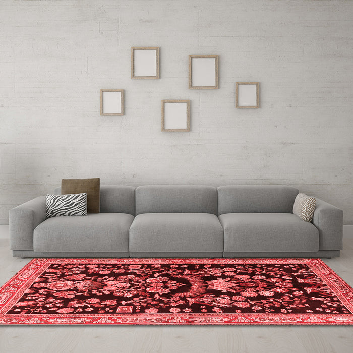 Traditional Red Washable Rugs