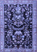 Animal Blue Traditional Rug, tr2532blu