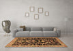 Machine Washable Animal Brown Traditional Rug in a Living Room,, wshtr2532brn