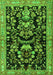 Animal Green Traditional Rug, tr2532grn