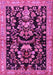 Machine Washable Animal Pink Traditional Rug, wshtr2532pnk