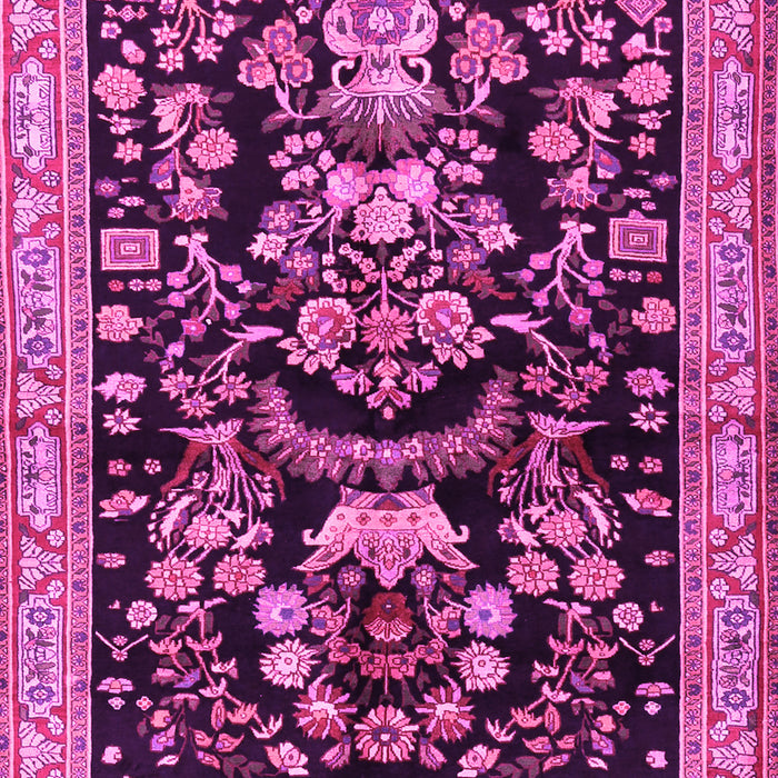 Machine Washable Animal Pink Traditional Rug, wshtr2532pnk