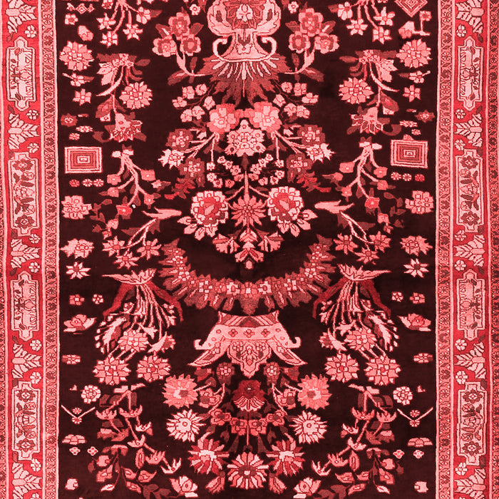 Machine Washable Animal Red Traditional Rug, wshtr2532red