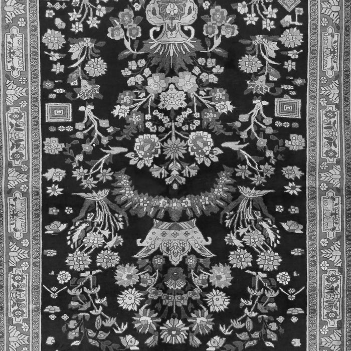 Serging Thickness of Machine Washable Animal Gray Traditional Rug, wshtr2532gry