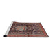 Sideview of Machine Washable Traditional Camel Brown Rug, wshtr2533