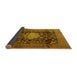 Sideview of Medallion Yellow Traditional Rug, tr2533yw