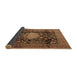 Sideview of Medallion Brown Traditional Rug, tr2533brn