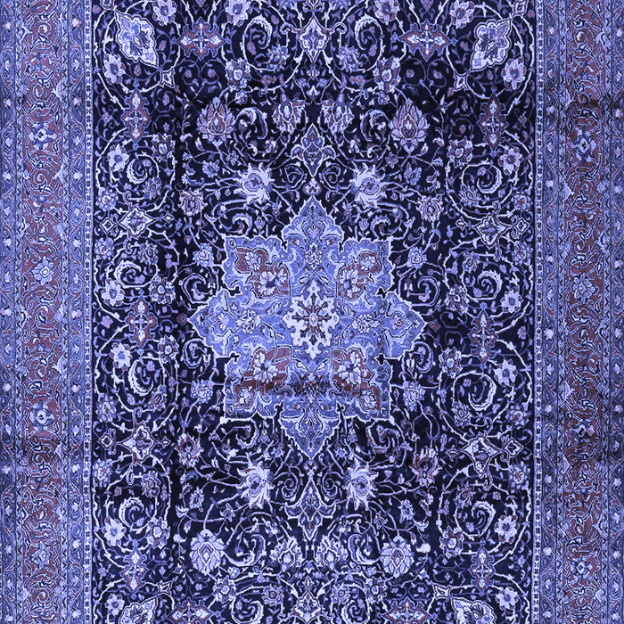 Medallion Blue Traditional Rug, tr2533blu