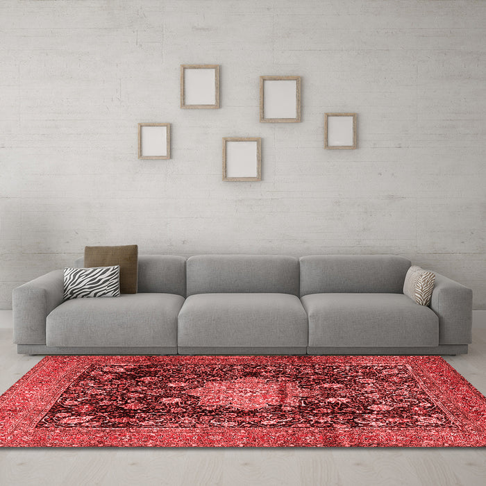 Traditional Red Washable Rugs