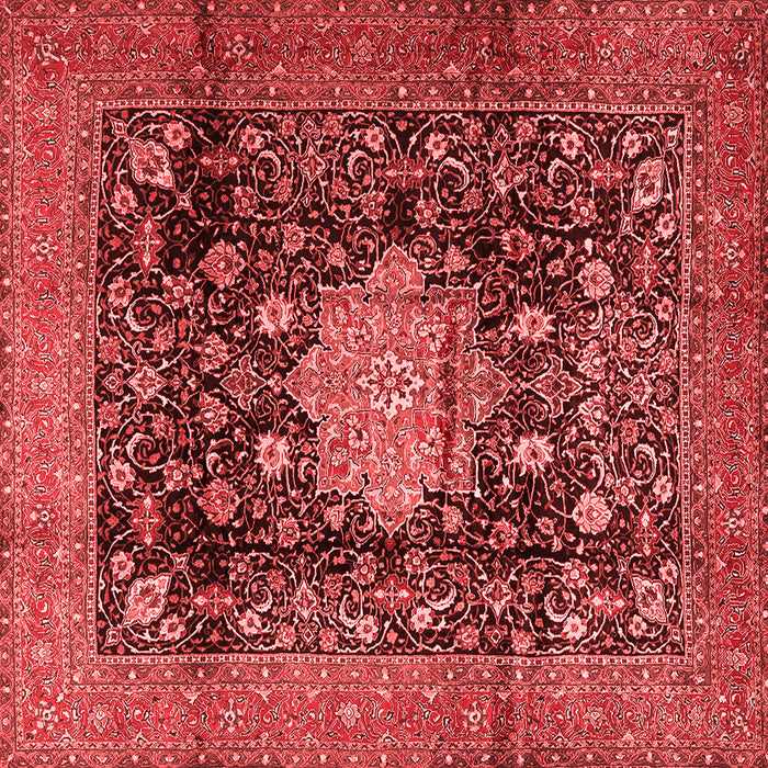 Medallion Red Traditional Rug, tr2533red