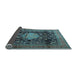 Sideview of Medallion Light Blue Traditional Rug, tr2533lblu