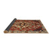 Sideview of Traditional Saffron Red Persian Rug, tr2534