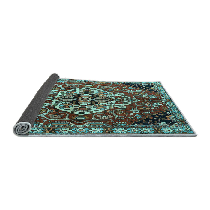 Sideview of Persian Light Blue Traditional Rug, tr2534lblu
