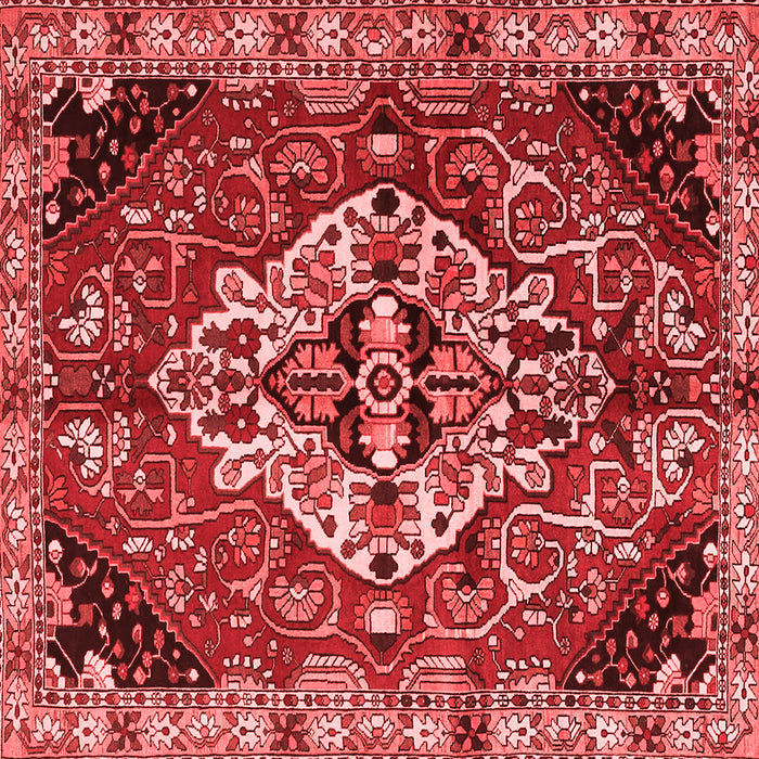 Machine Washable Persian Red Traditional Rug, wshtr2534red