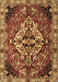 Machine Washable Persian Brown Traditional Rug, wshtr2534brn