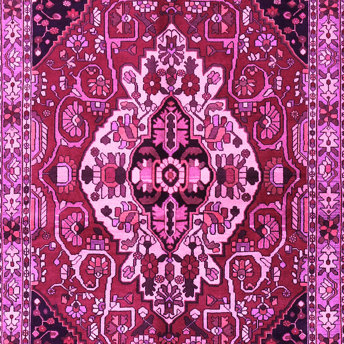 Machine Washable Persian Pink Traditional Rug, wshtr2534pnk