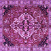 Square Persian Purple Traditional Rug, tr2534pur