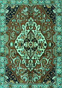 Persian Turquoise Traditional Rug, tr2534turq