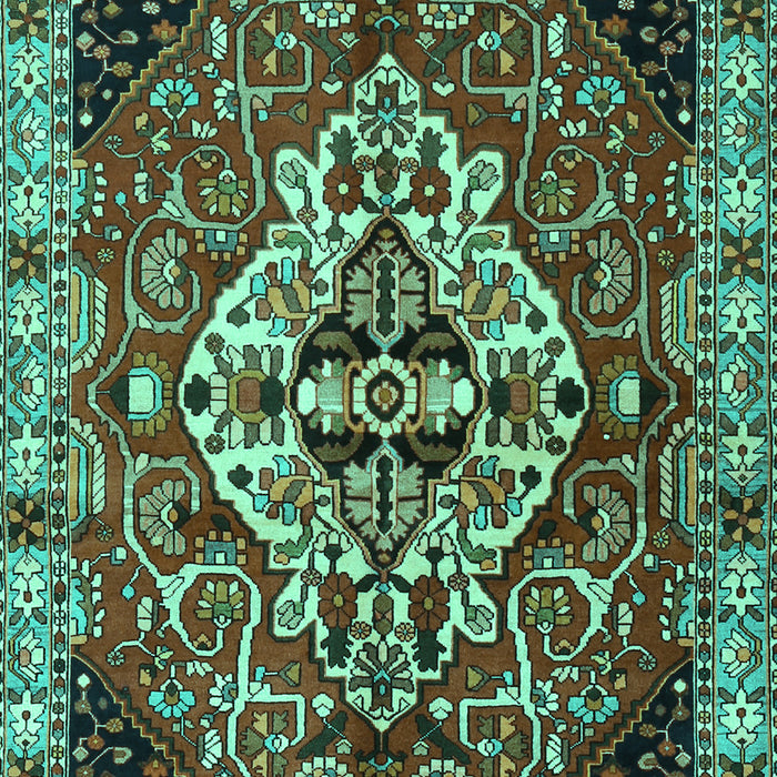 Persian Turquoise Traditional Rug, tr2534turq