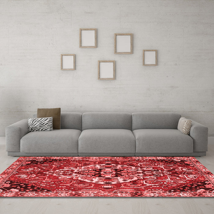 Traditional Red Washable Rugs