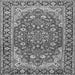 Serging Thickness of Medallion Gray Traditional Rug, tr2535gry