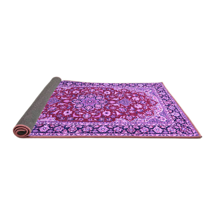 Sideview of Medallion Purple Traditional Rug, tr2535pur
