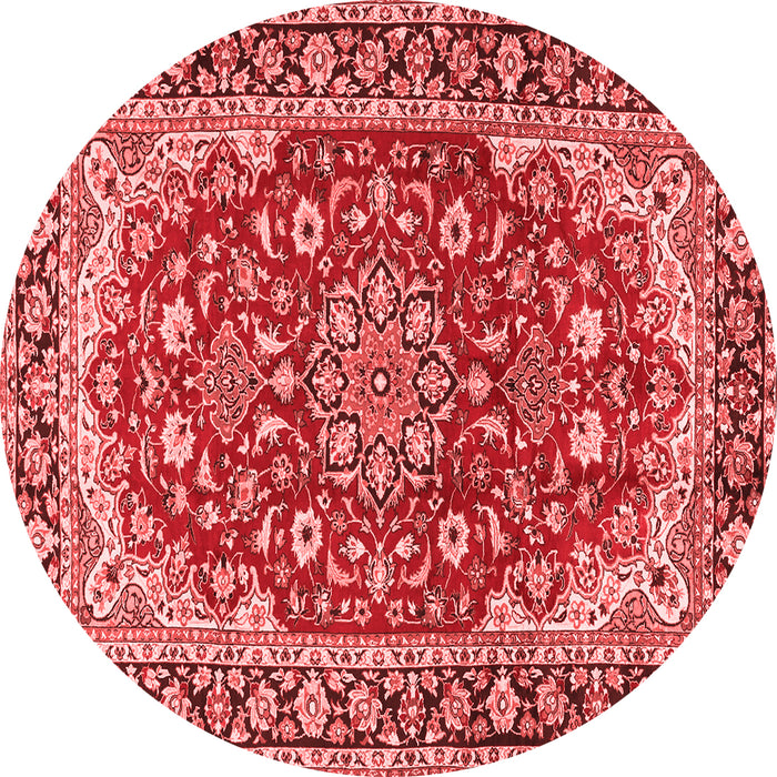 Medallion Red Traditional Rug, tr2535red