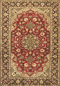 Medallion Brown Traditional Rug, tr2535brn