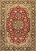 Medallion Brown Traditional Rug, tr2535brn