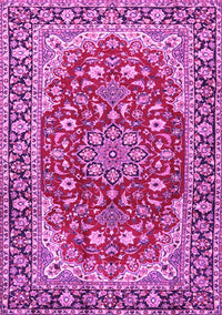 Medallion Pink Traditional Rug, tr2535pnk