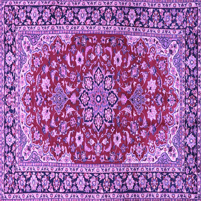 Square Medallion Purple Traditional Rug, tr2535pur