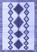 Machine Washable Southwestern Blue Country Rug, wshtr2536blu