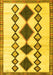 Southwestern Yellow Country Rug, tr2536yw