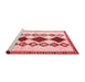 Country Red Washable Rugs