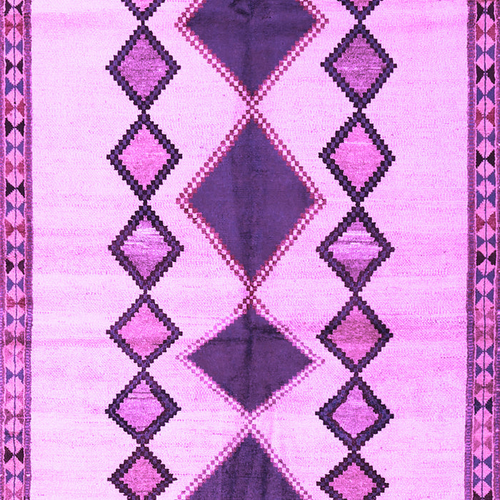 Machine Washable Southwestern Purple Country Area Rugs, wshtr2536pur