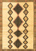 Machine Washable Southwestern Brown Country Rug, wshtr2536brn