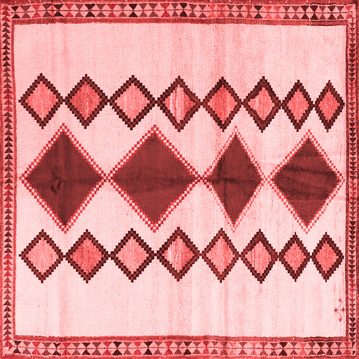 Machine Washable Southwestern Red Country Rug, wshtr2536red