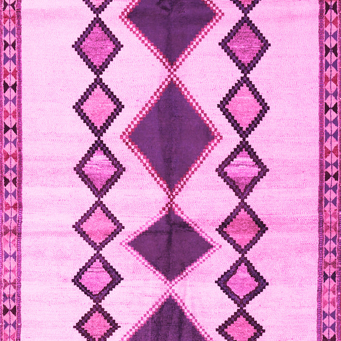 Machine Washable Southwestern Pink Country Rug, wshtr2536pnk