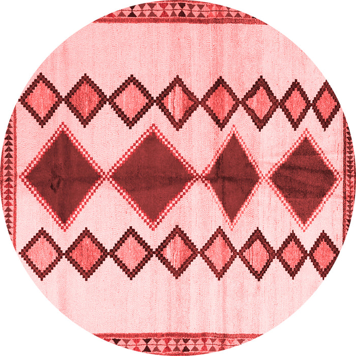 Machine Washable Southwestern Red Country Rug, wshtr2536red