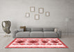 Country Red Washable Rugs