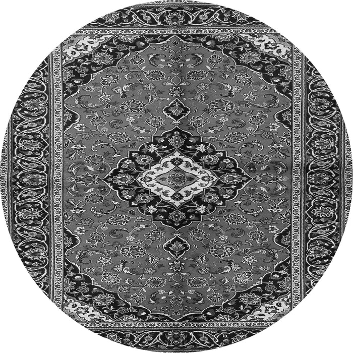 Machine Washable Persian Gray Traditional Rug, wshtr2537gry